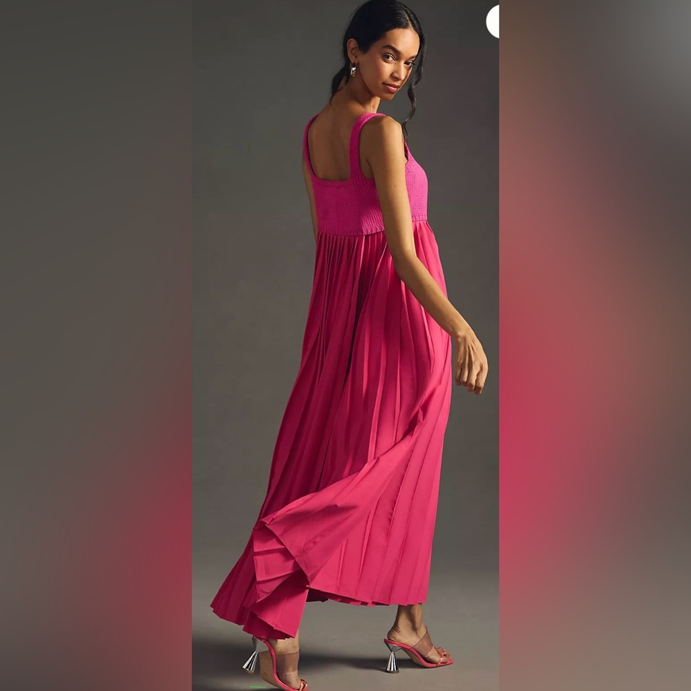 Anthropologie Pink Maxi Dress - Picture 3 of 10